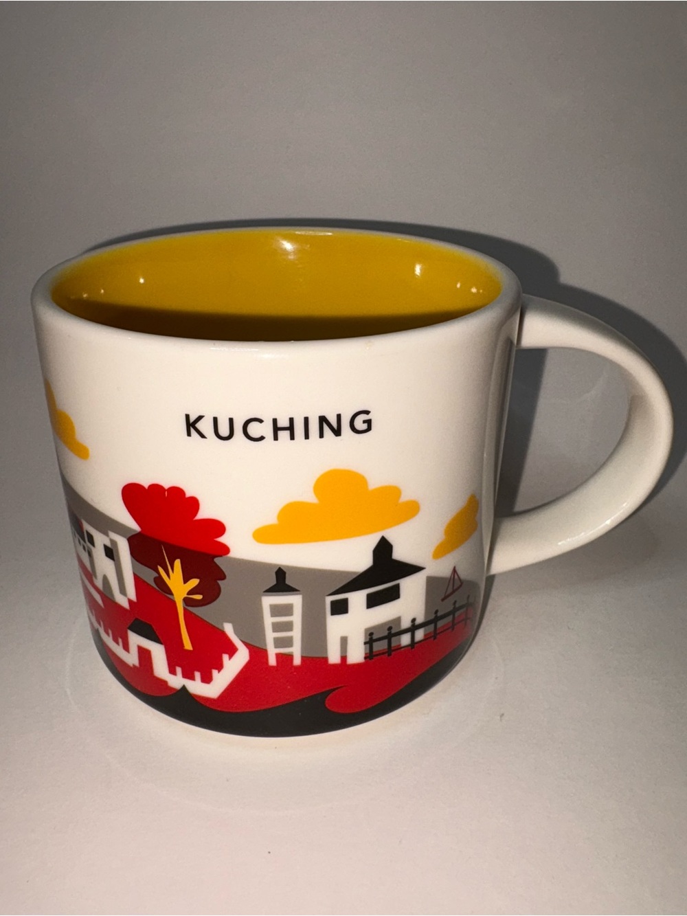 Kuching Starbucks Coffee Mug YOU ARE HERE Malaysia Cats Dogs 2018 Mountains